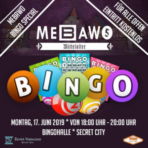 Bingo Abend „MeBaWo Special“ @ Bingohalle